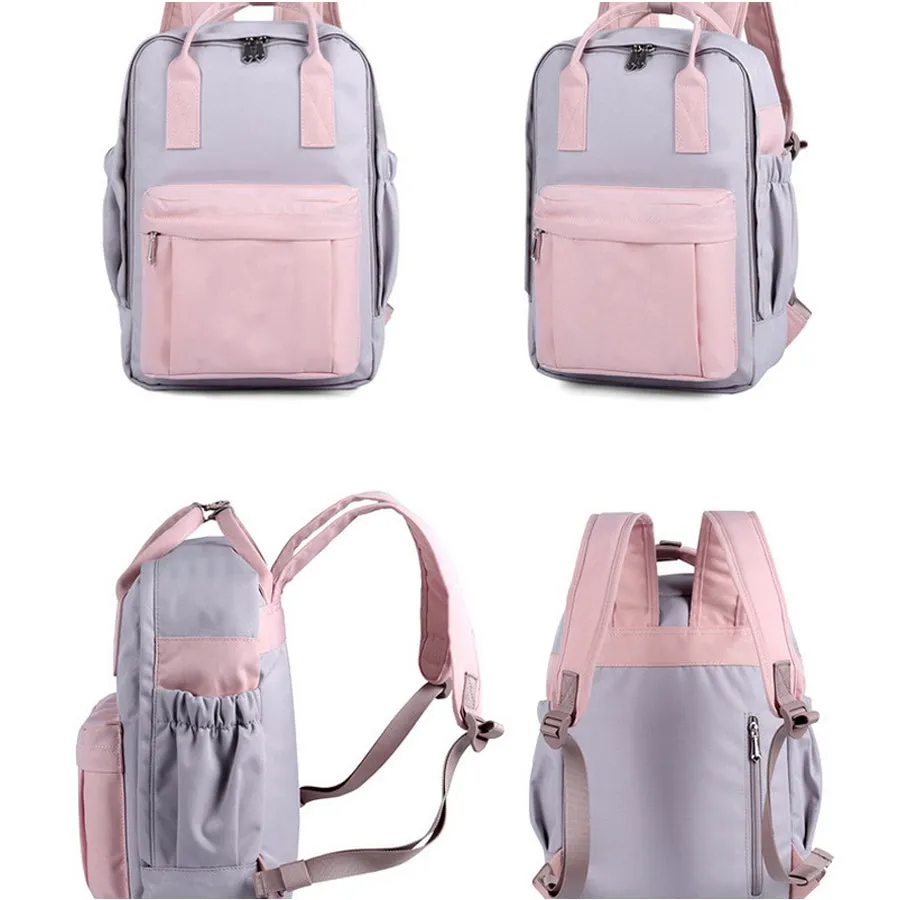 14" Outdoor Travel Contrast Color School Backpack