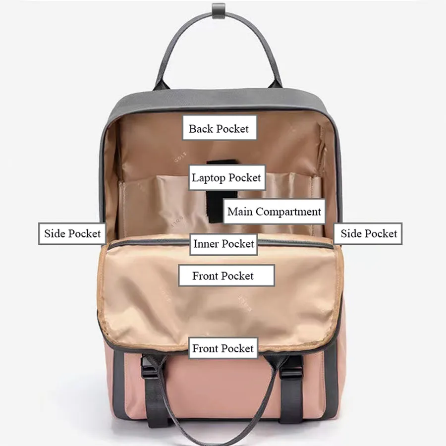 15.6" Stylish College School Laptop Backpack Bags