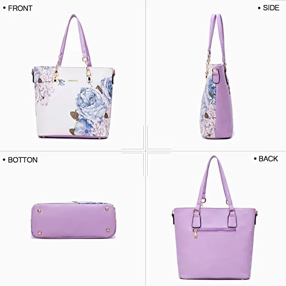 6 Pcs Designer Purses and Handbags for Women