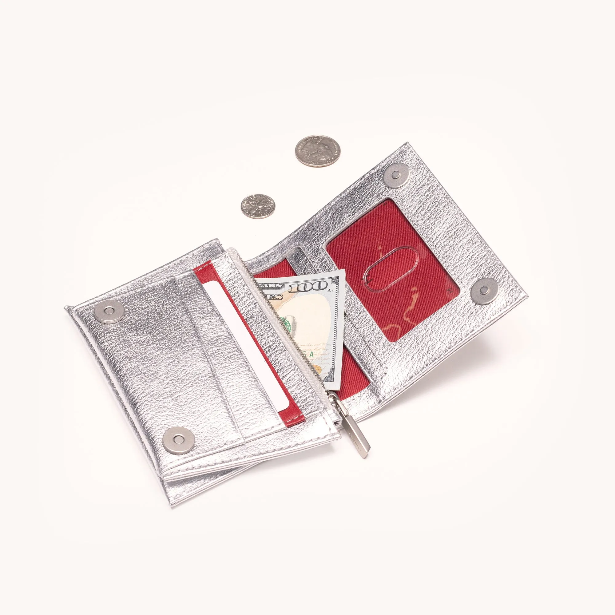 Allen Wallet | Sidewalk Silver/Brushed Silver