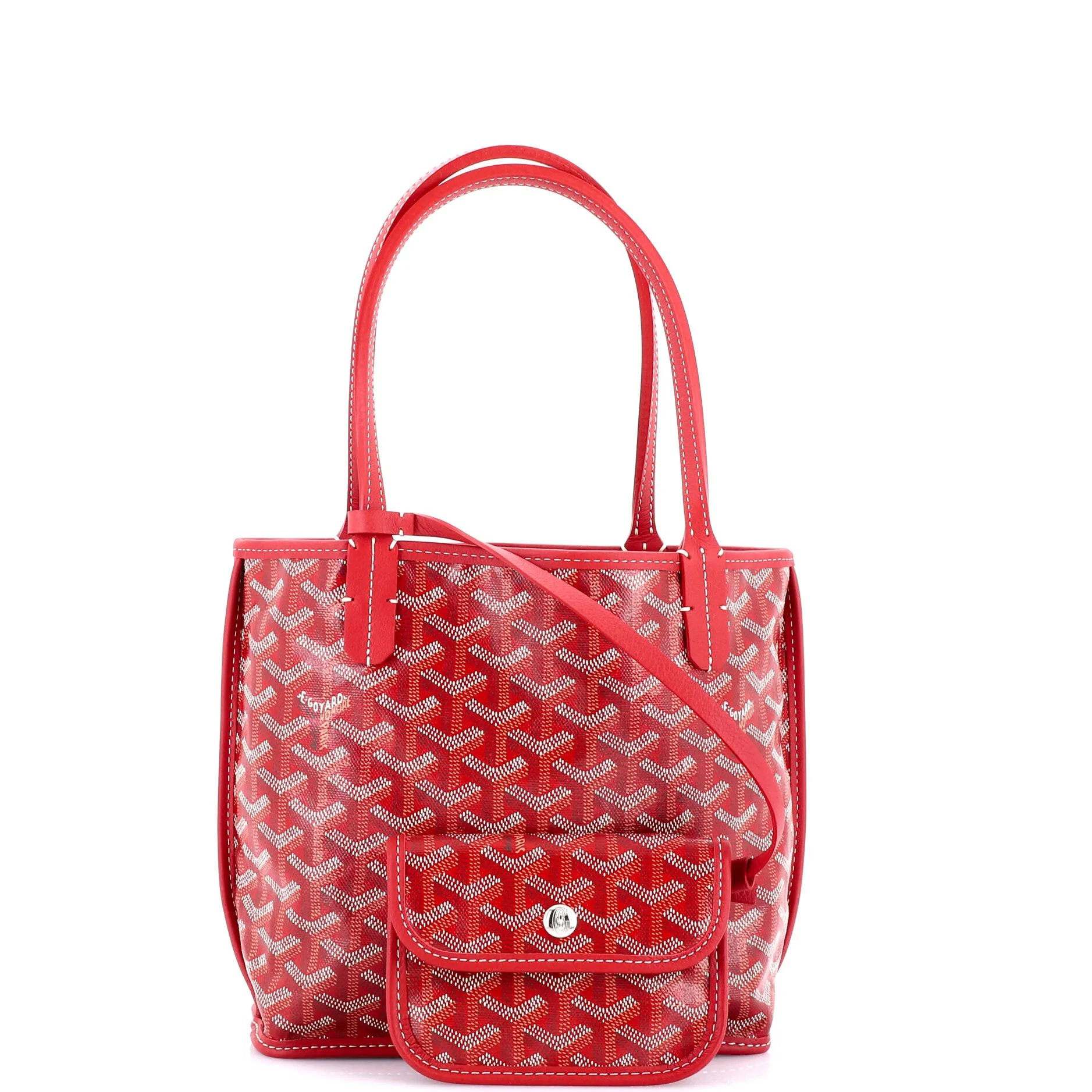 Anjou Reversible Tote Coated Canvas Mini