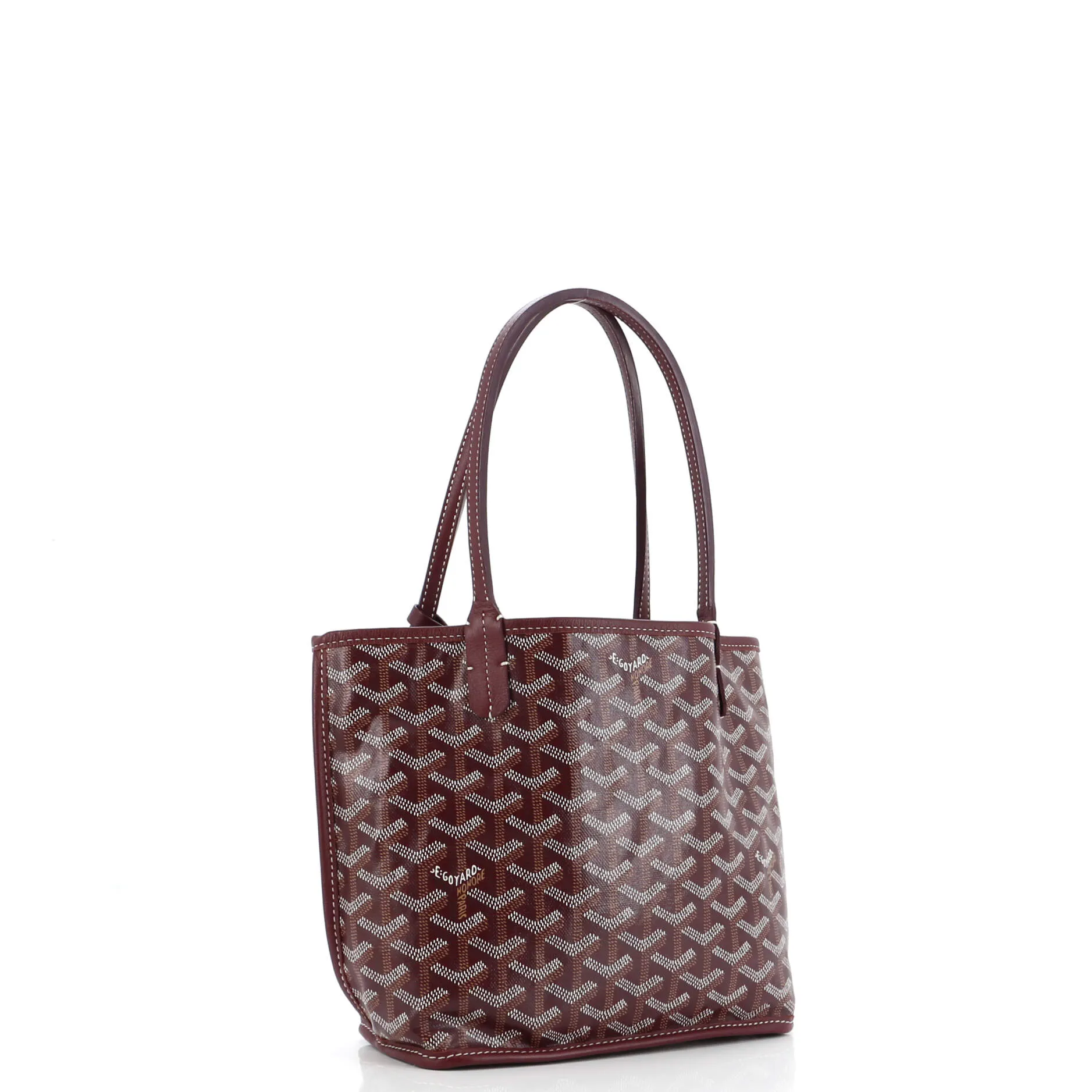 Anjou Reversible Tote Coated Canvas Mini