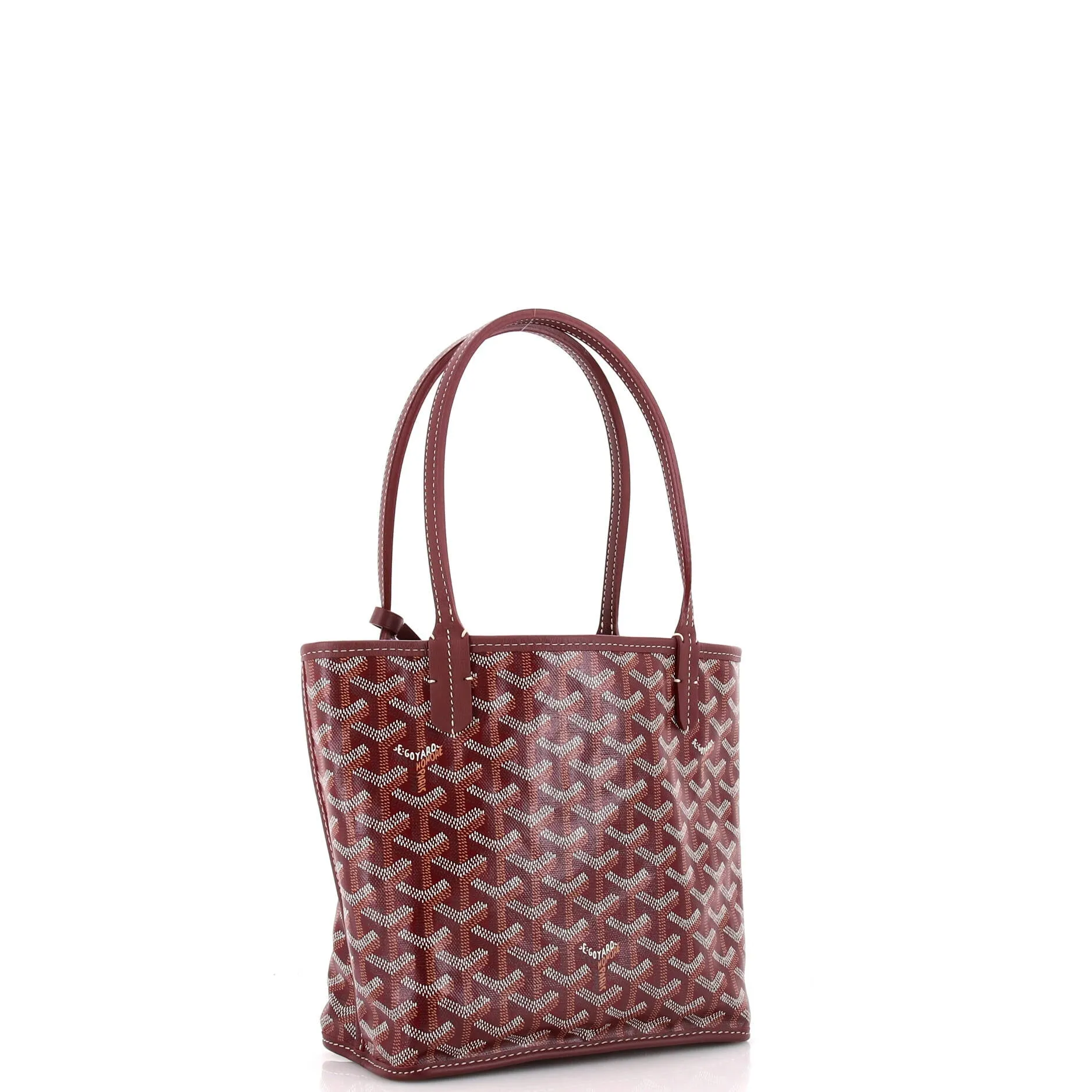 Anjou Reversible Tote Coated Canvas Mini