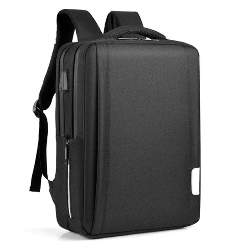 Anti-Theft Business Polyester Backpack with USB Charging
