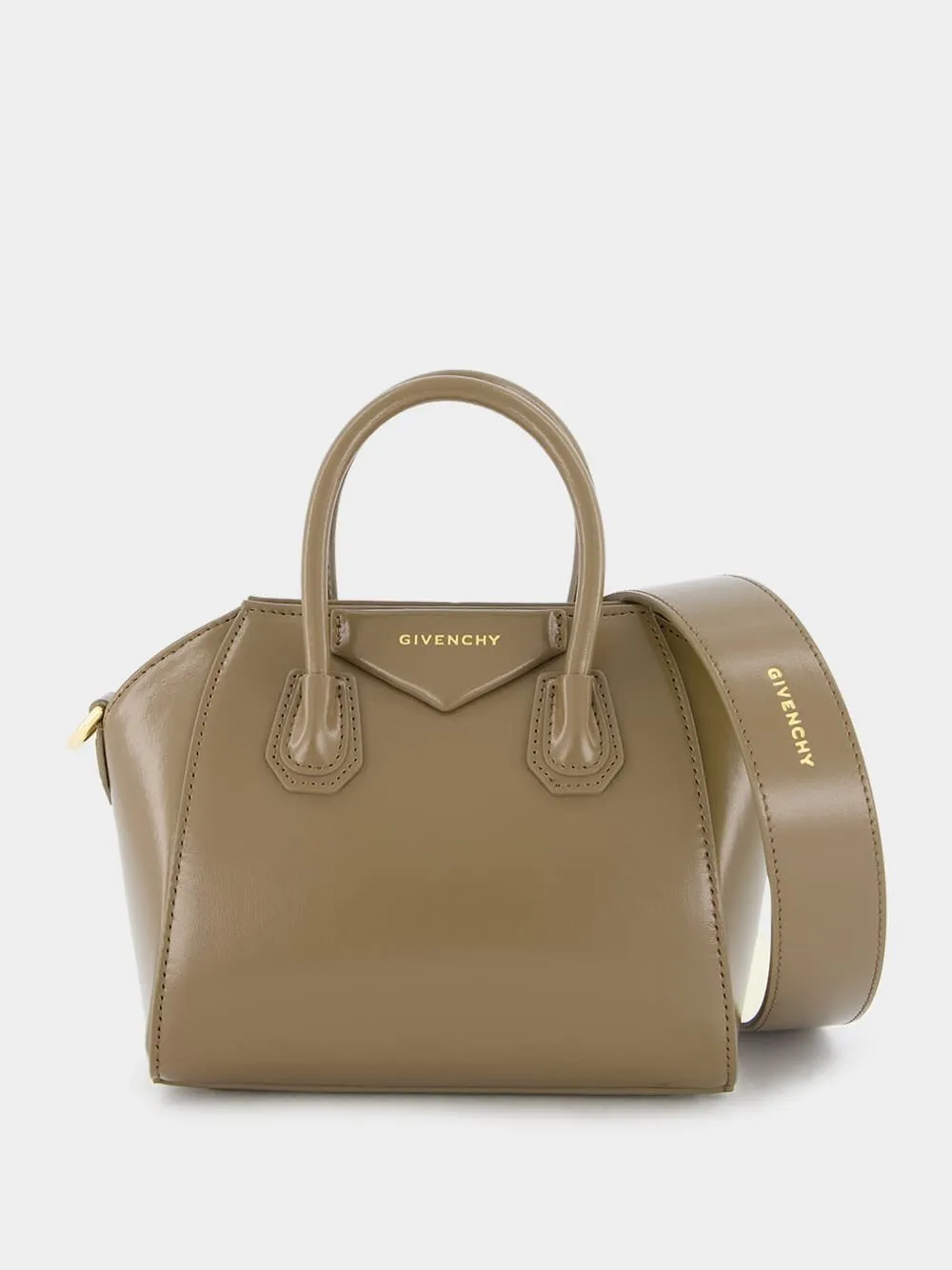 Antigona Taupe Toy Bag In Box Leather