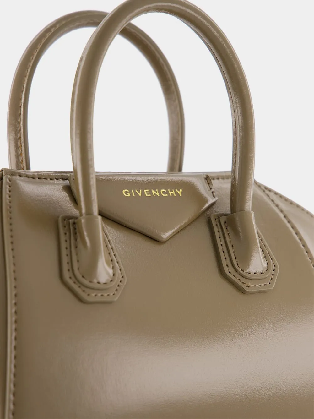 Antigona Taupe Toy Bag In Box Leather
