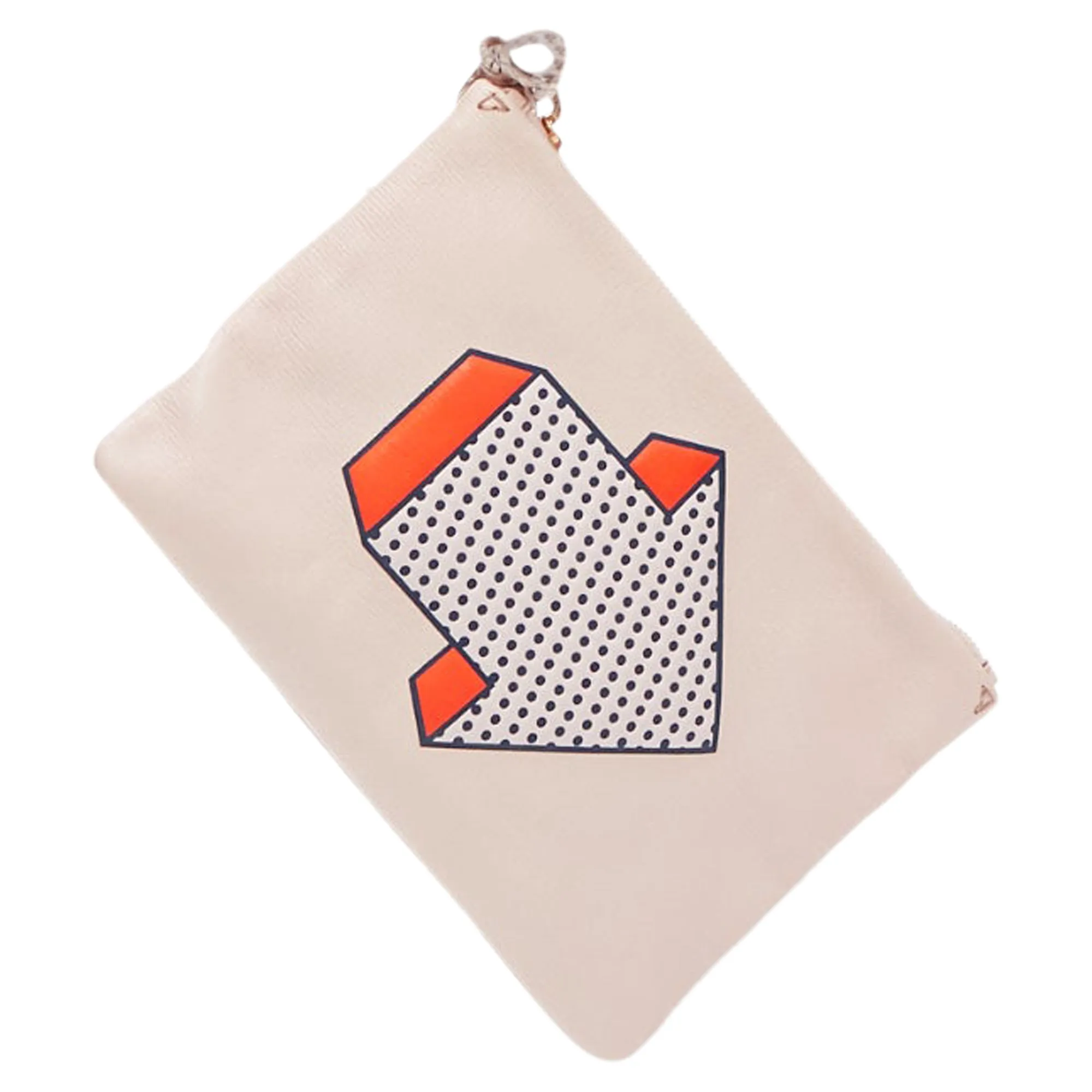 Anya Hindmarch Arrow Leather Tassel Pouch Clutch Bag