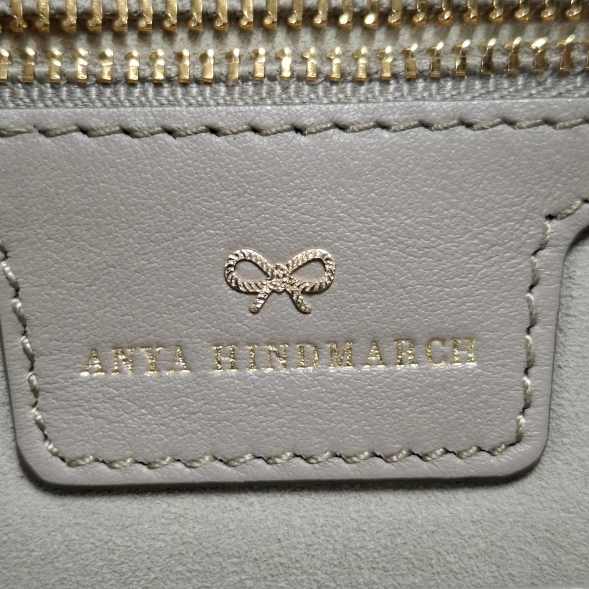 Anya Hindmarch Georgiana Clutch in Metallic Gold Glitter