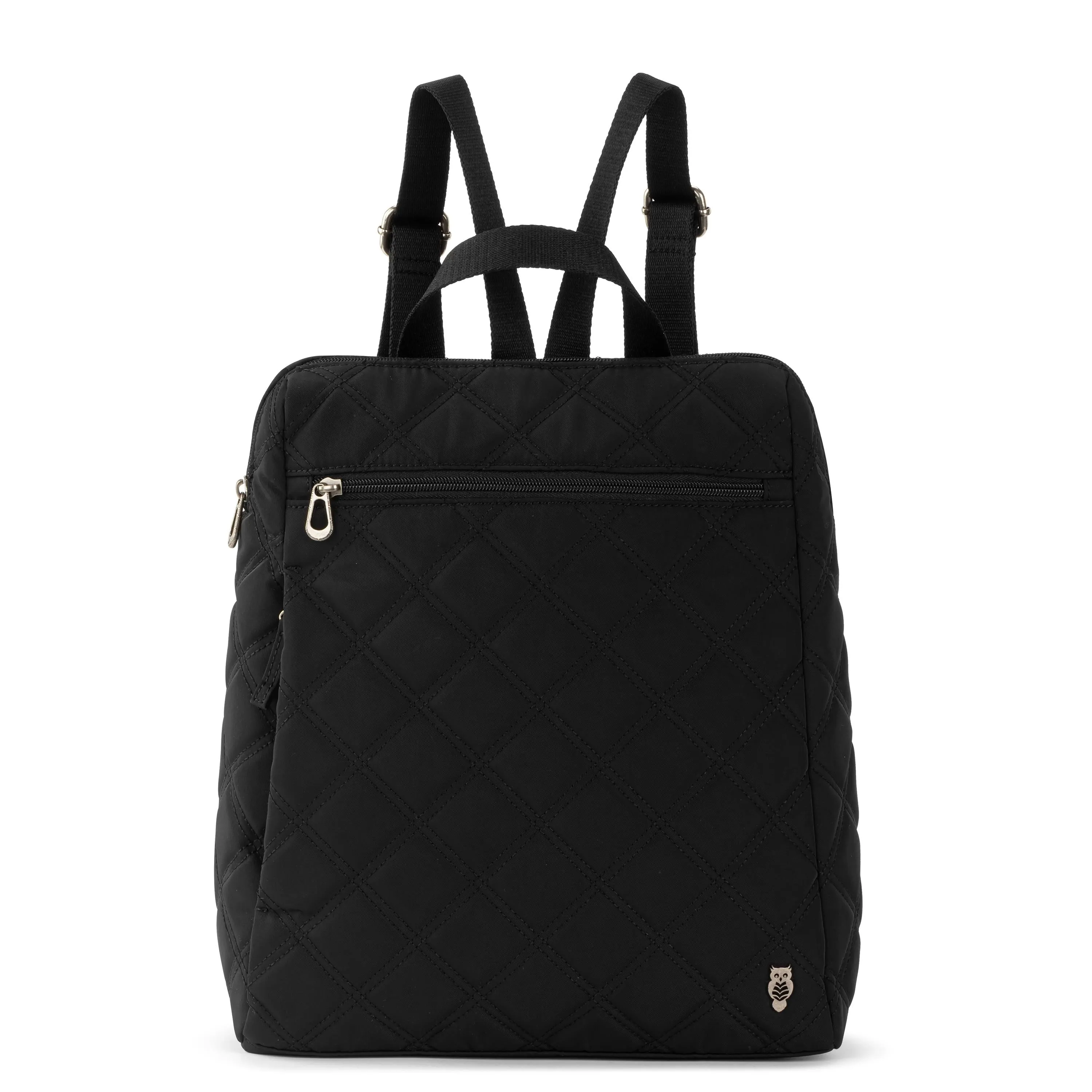 Arlo Backpack - EcoTwill - Black Diamond Quilted