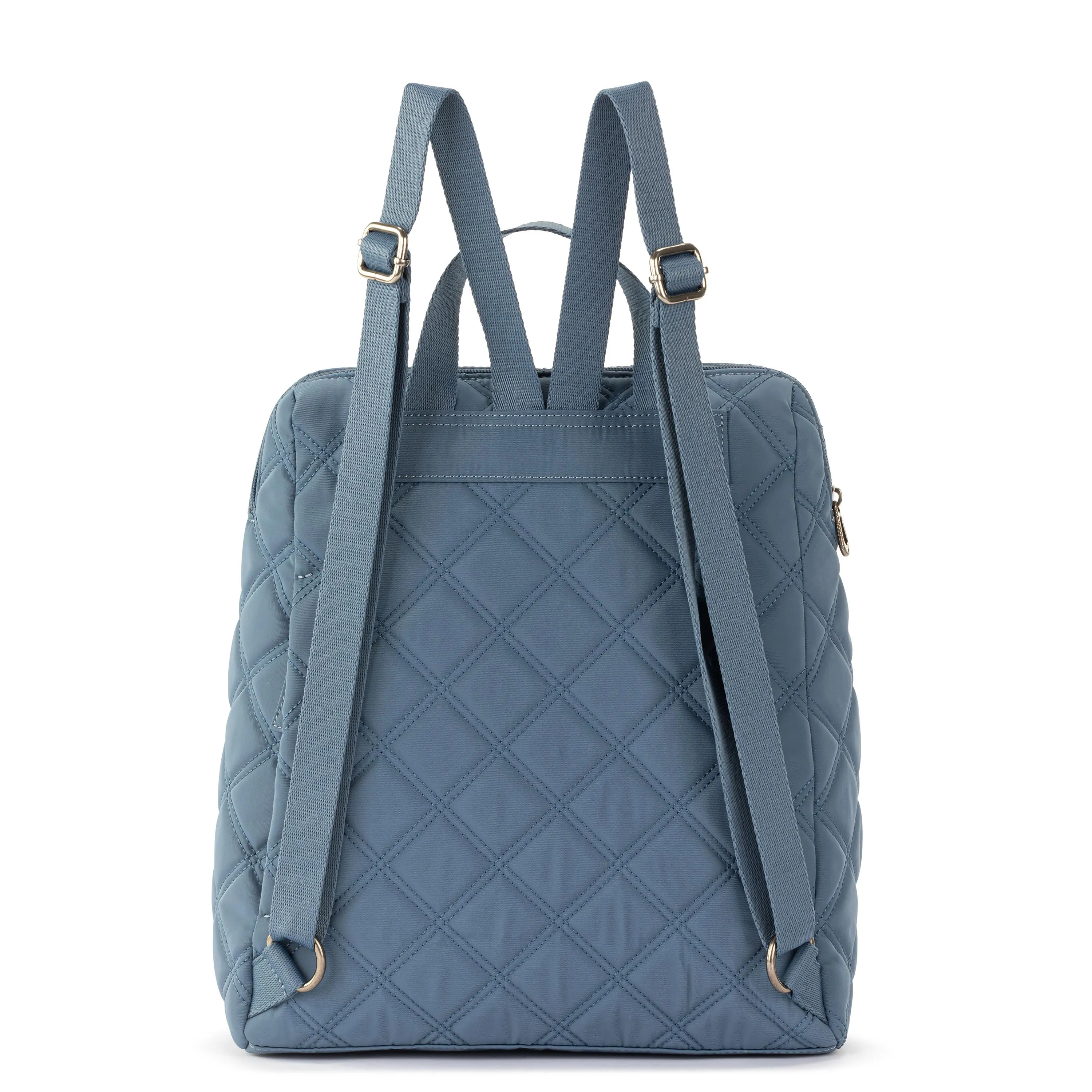 Arlo Backpack - EcoTwill - Maritime Diamond Quilted