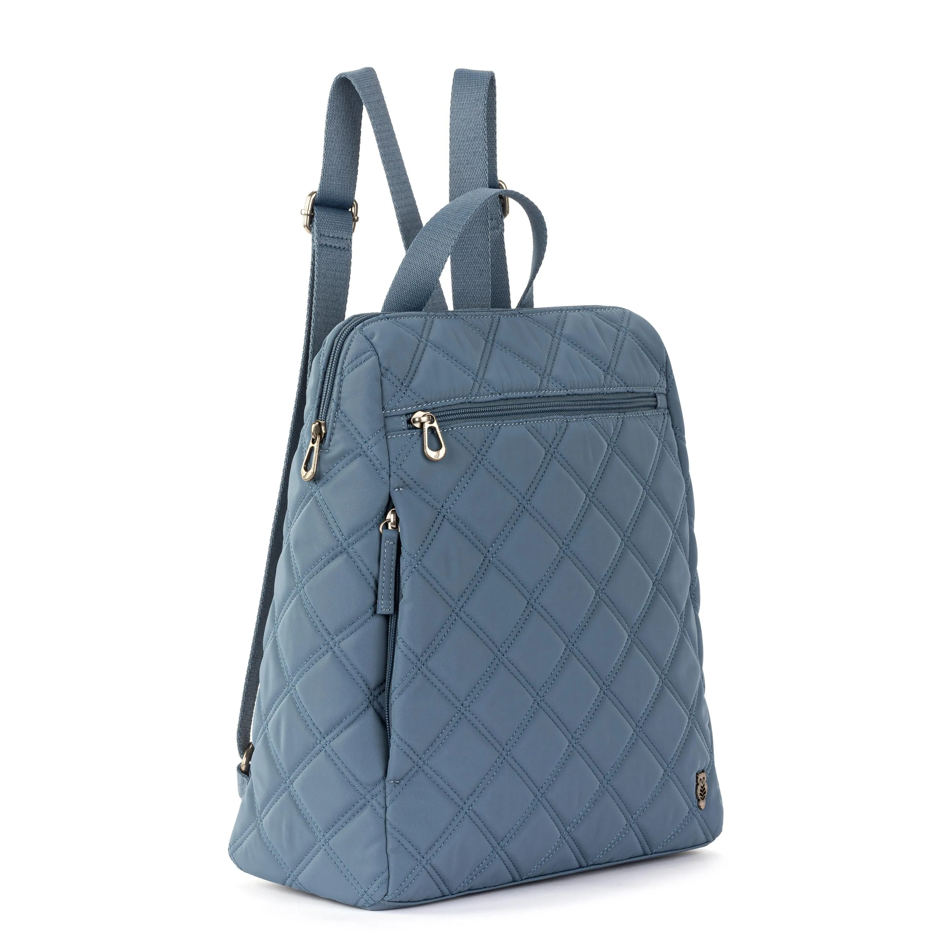 Arlo Backpack - EcoTwill - Maritime Diamond Quilted