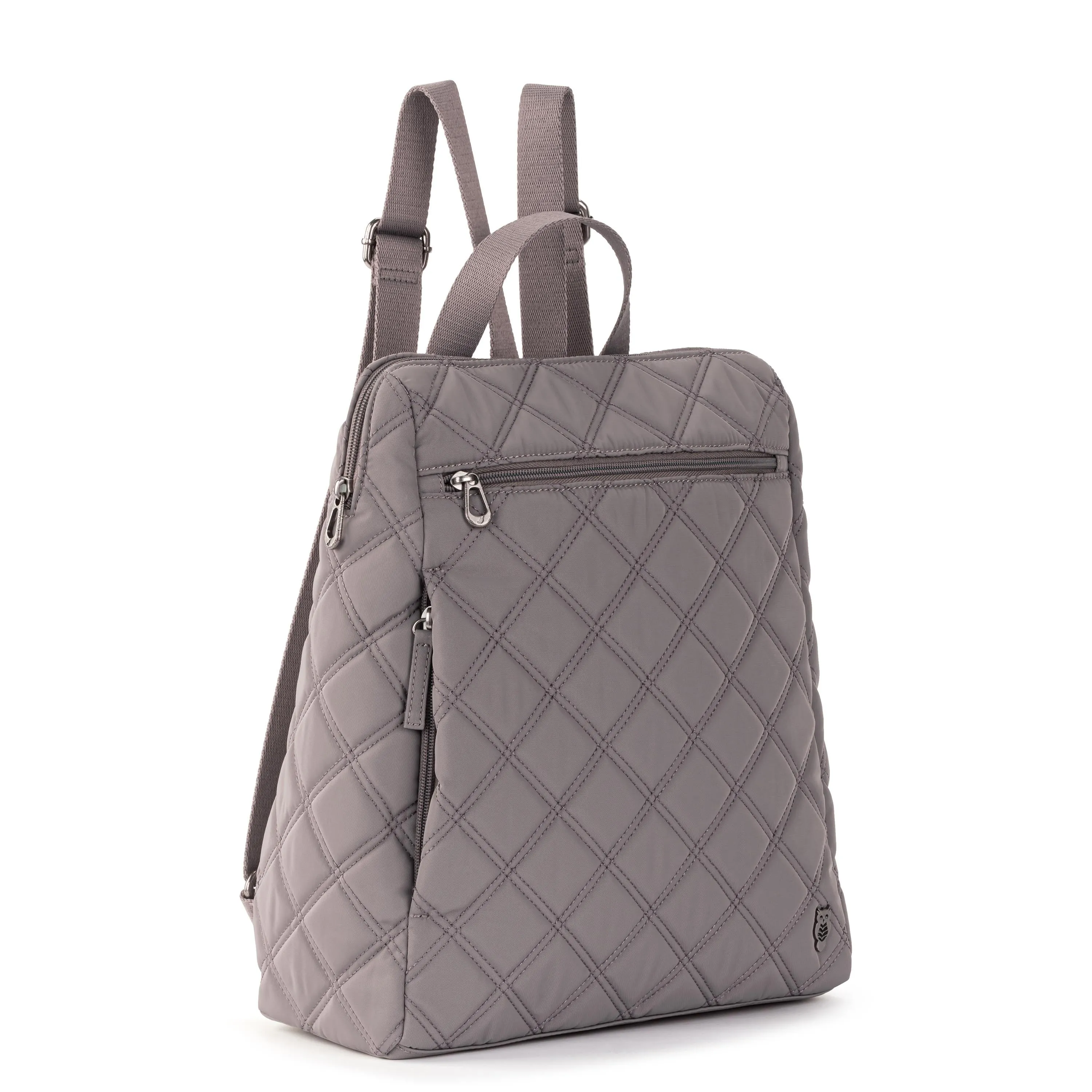 Arlo Backpack - EcoTwill - Mushroom Diamond Quilted