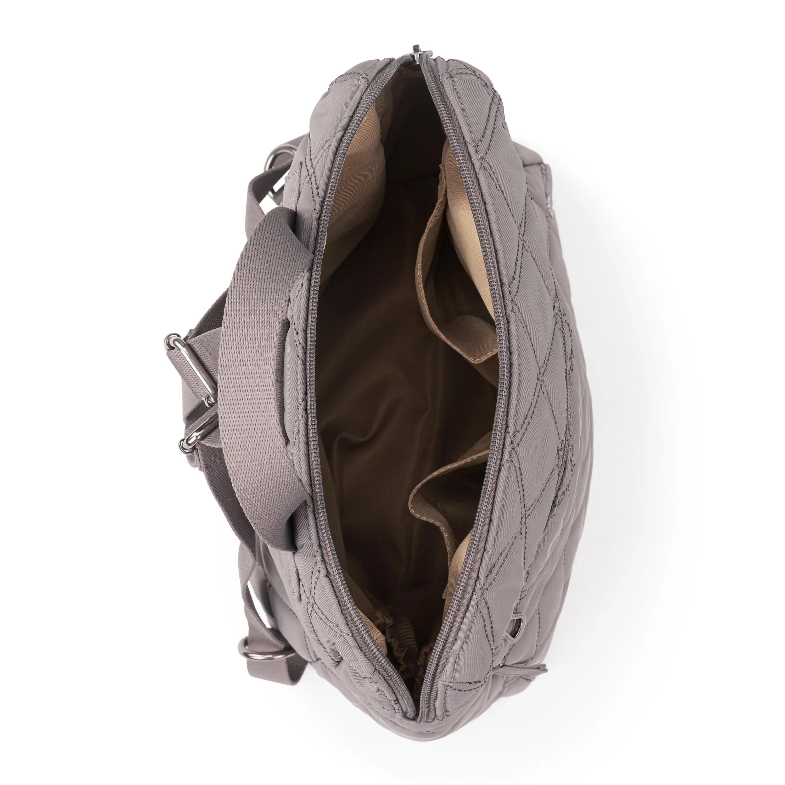 Arlo Backpack - EcoTwill - Mushroom Diamond Quilted
