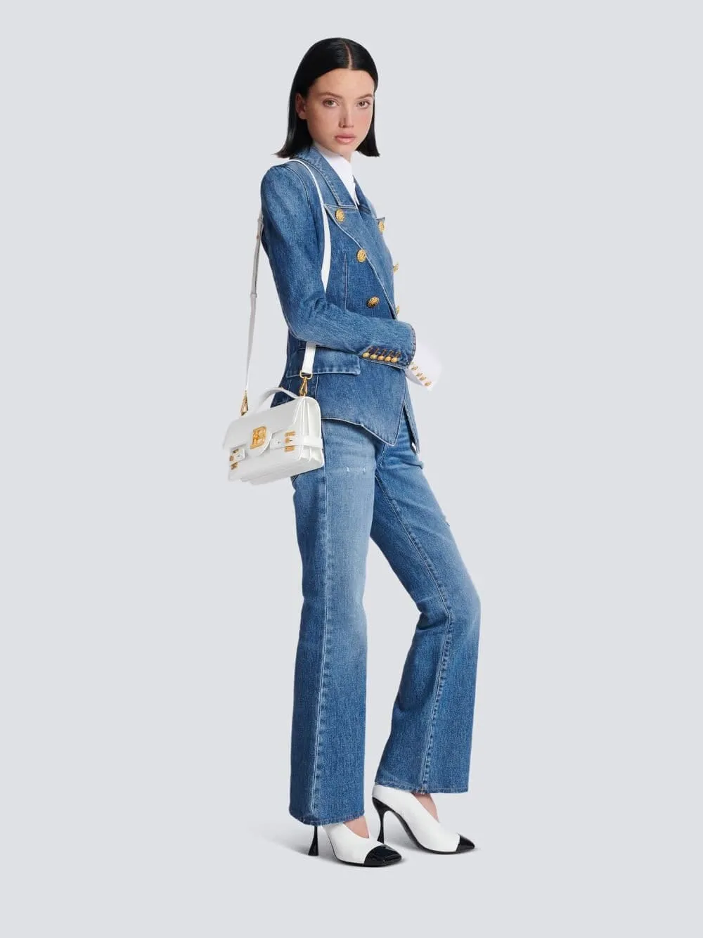 B-Buzz 24 Shoulder Calfskin Bag