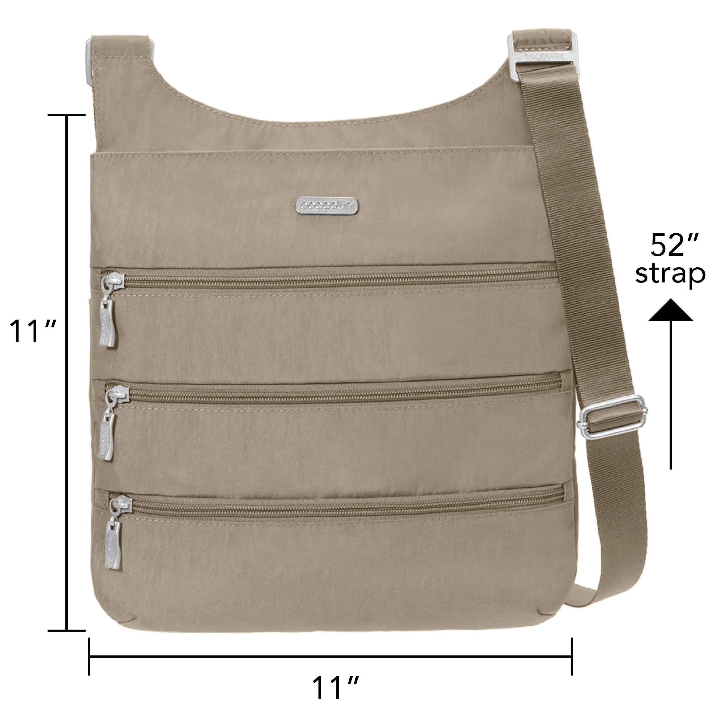 Baggallini Big Zipper Bagg With RFID