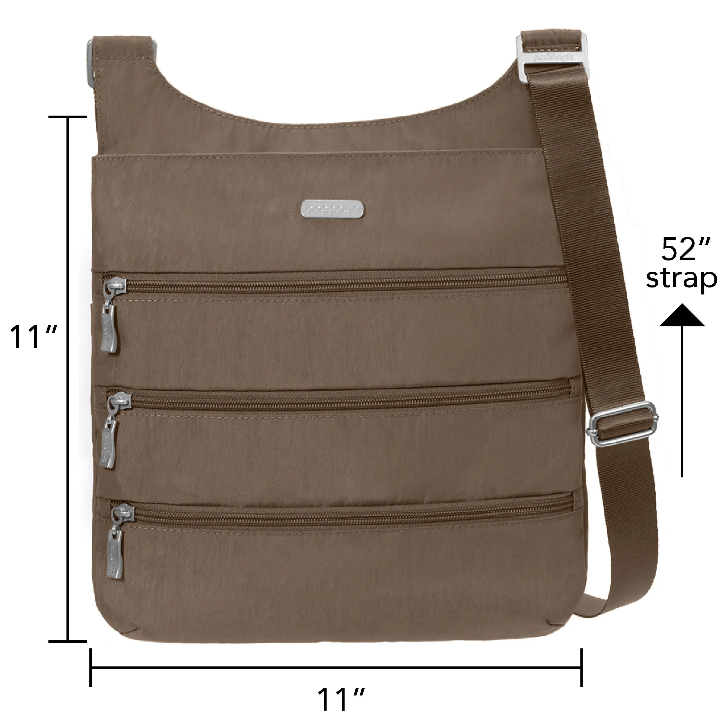 Baggallini Big Zipper Bagg With RFID