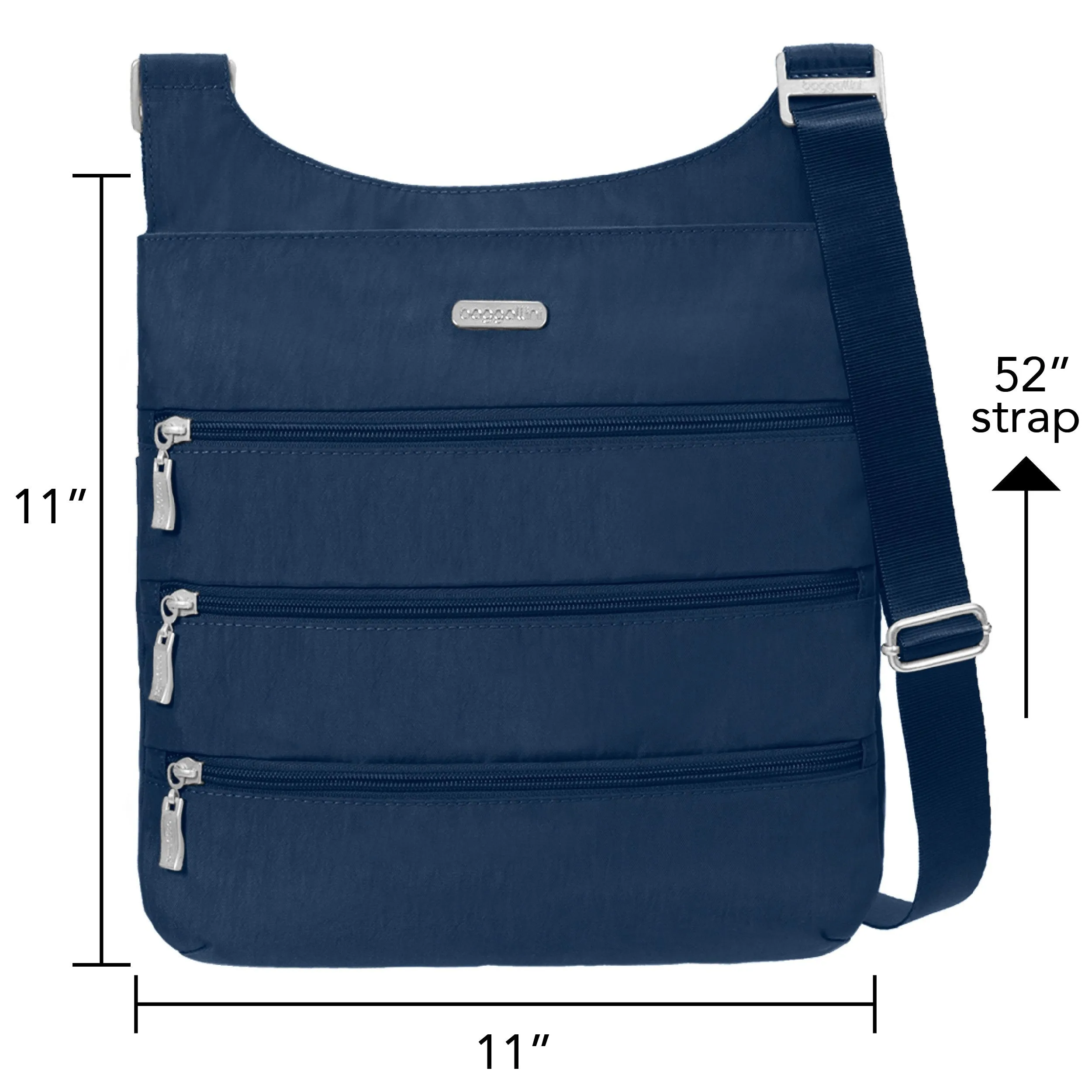 Baggallini Big Zipper Bagg With RFID