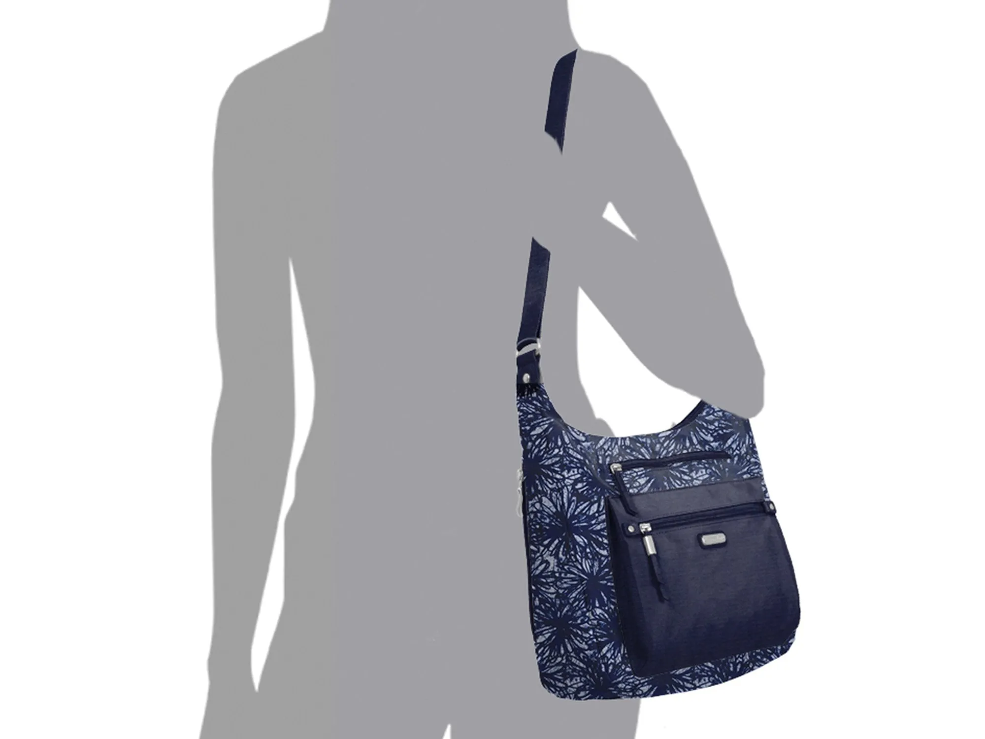 Baggallini Day Trip Hobo with RFID Phone Wristlet