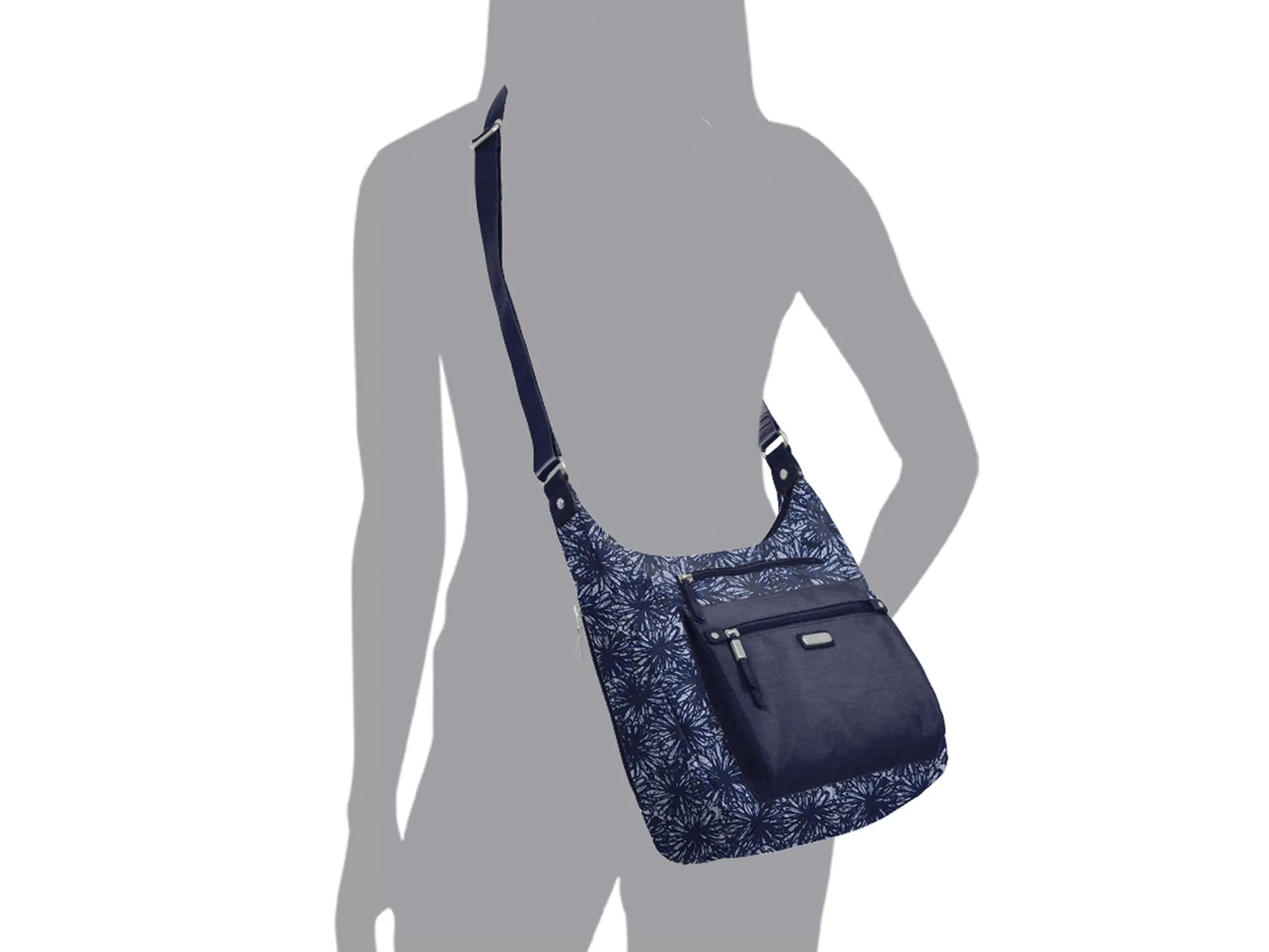 Baggallini Day Trip Hobo with RFID Phone Wristlet