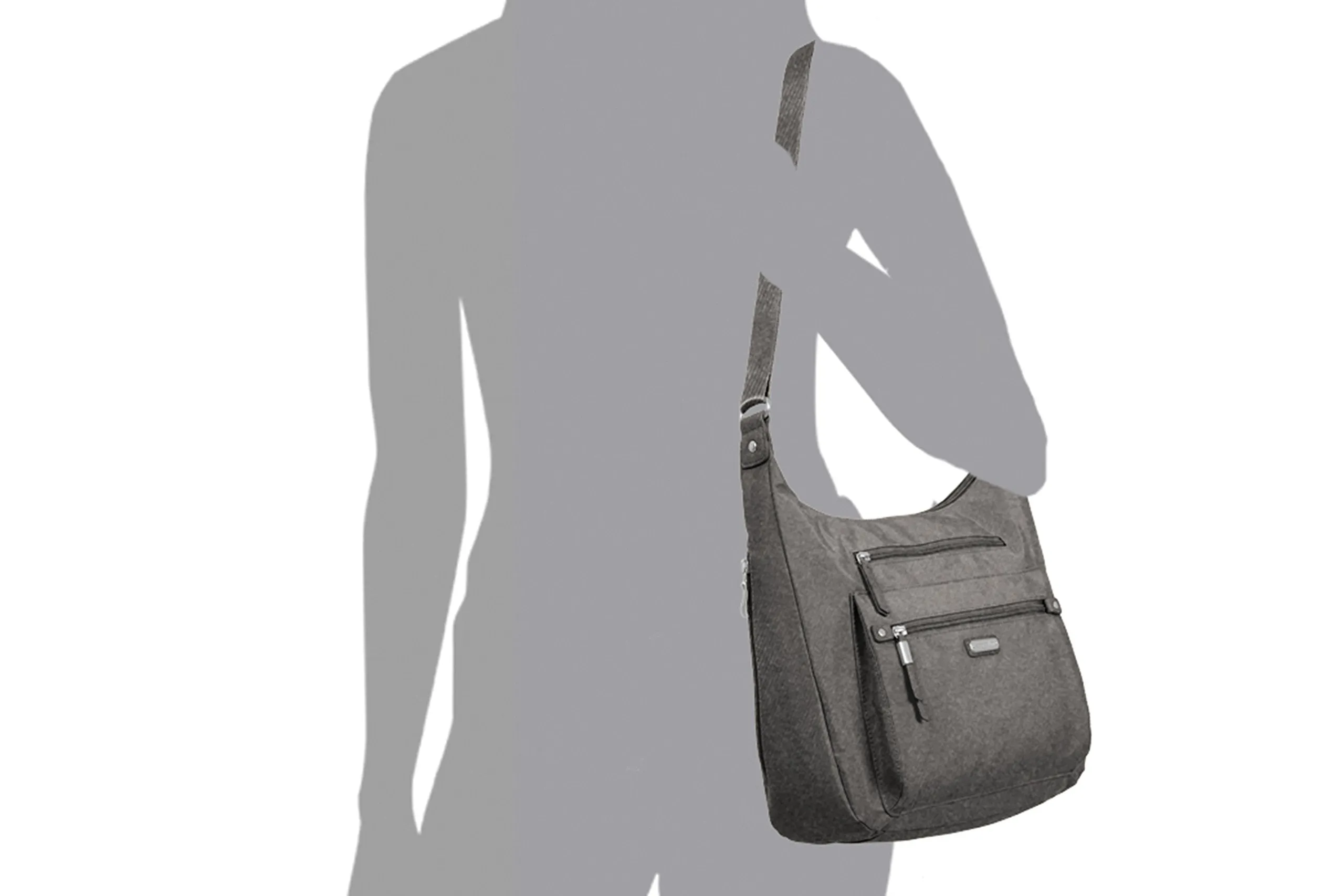 Baggallini Day Trip Hobo with RFID Phone Wristlet