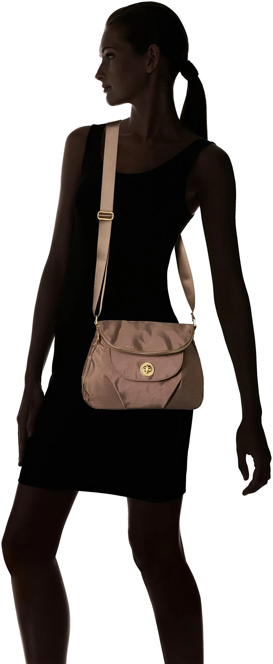 Baggallini Kuala Flap Zip Hobo
