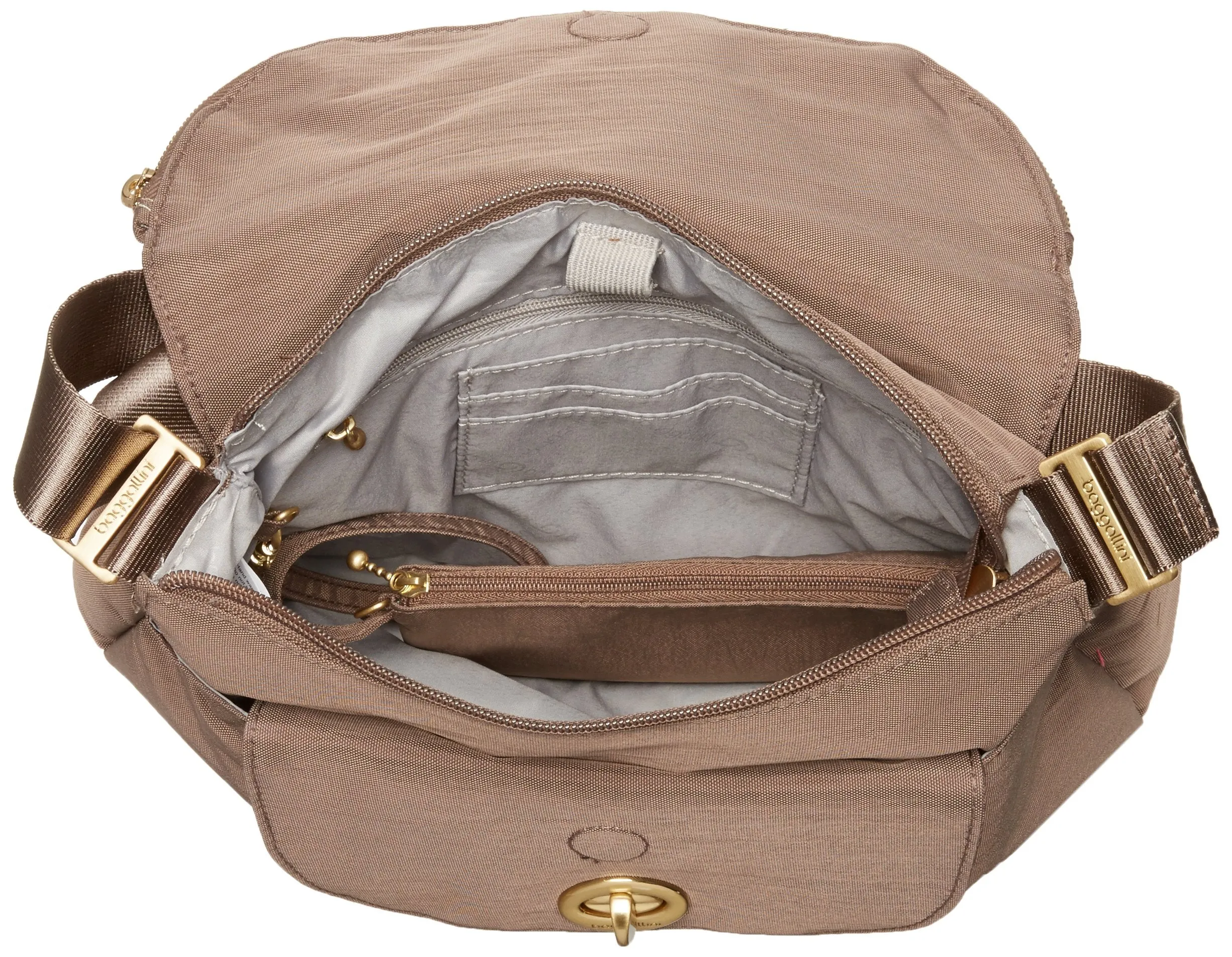 Baggallini Kuala Flap Zip Hobo