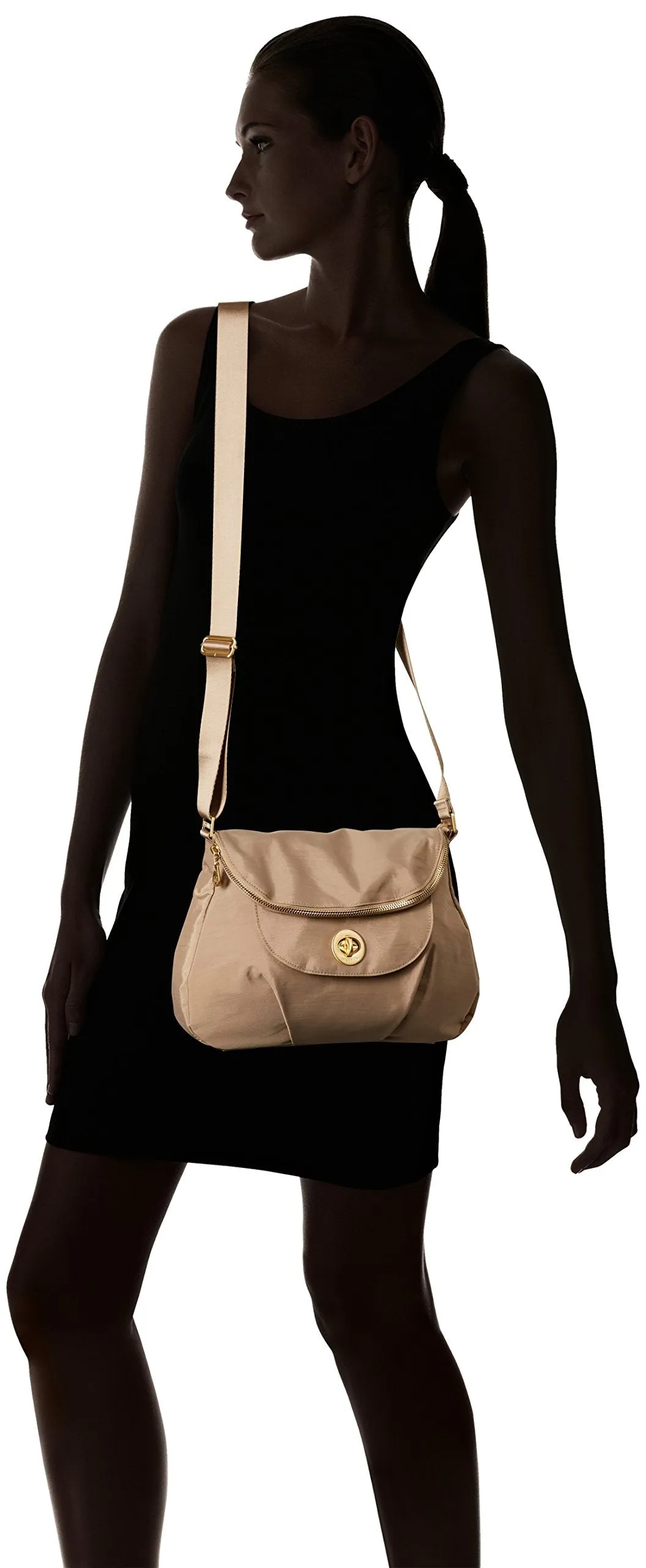 Baggallini Kuala Flap Zip Hobo