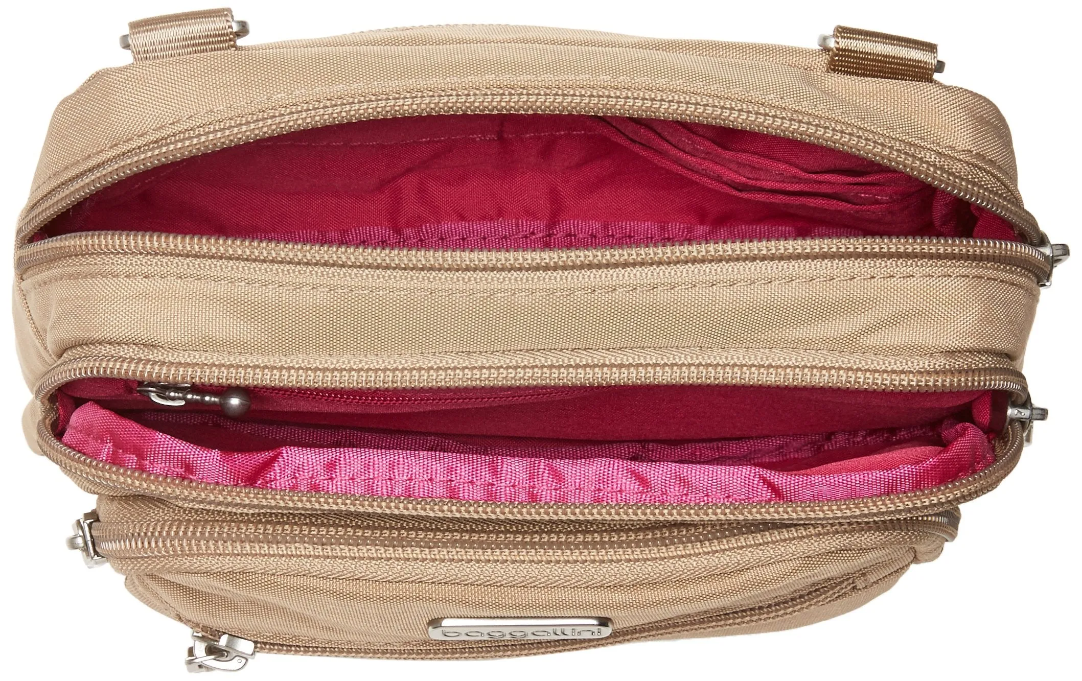 Baggallini Triple Zip Bagg Crossbody Handbags