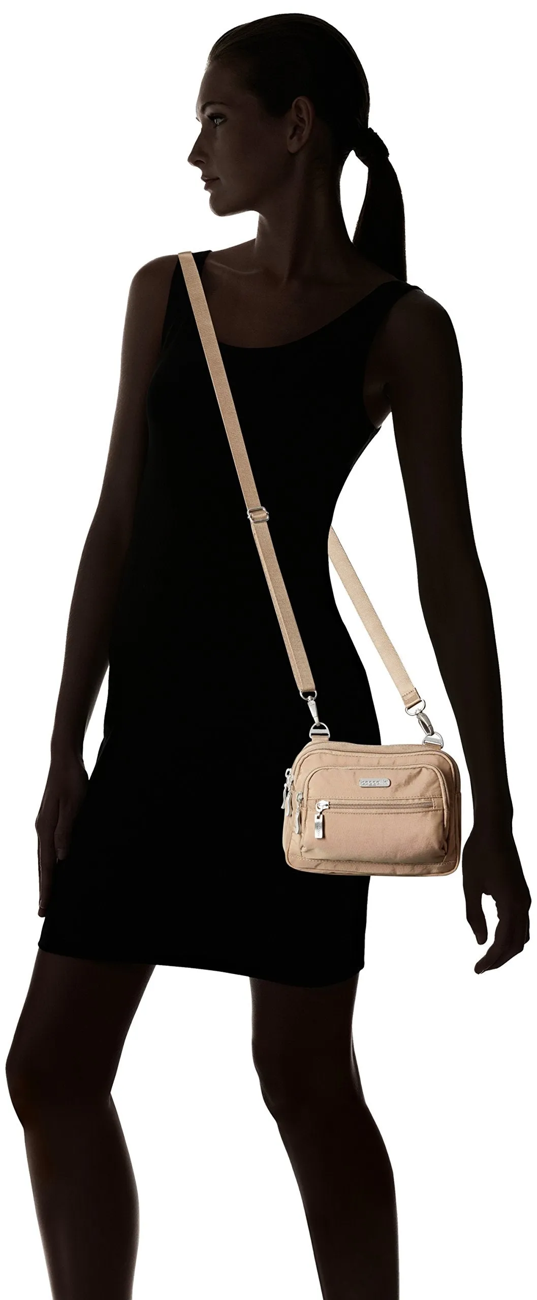 Baggallini Triple Zip Bagg Crossbody Handbags