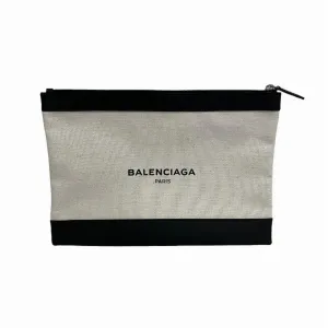 Balenciaga Canvas Clutch Bag (Pre-Owned)