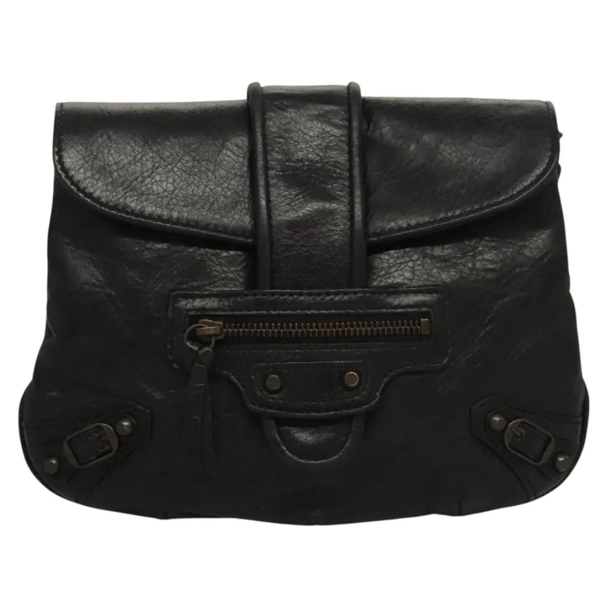 Balenciaga Leather Clutch Bag (Pre-Owned)