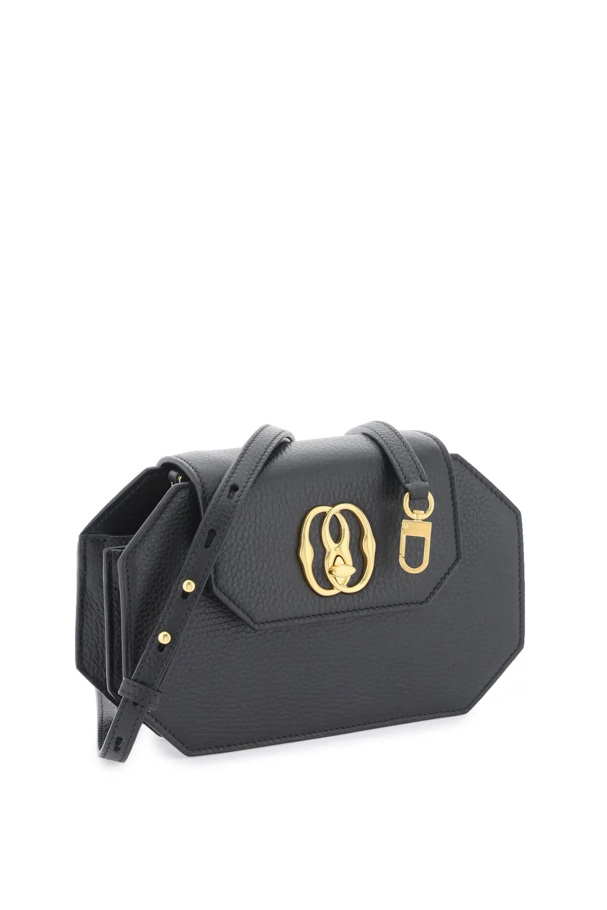 Bally emblem octogone clutch