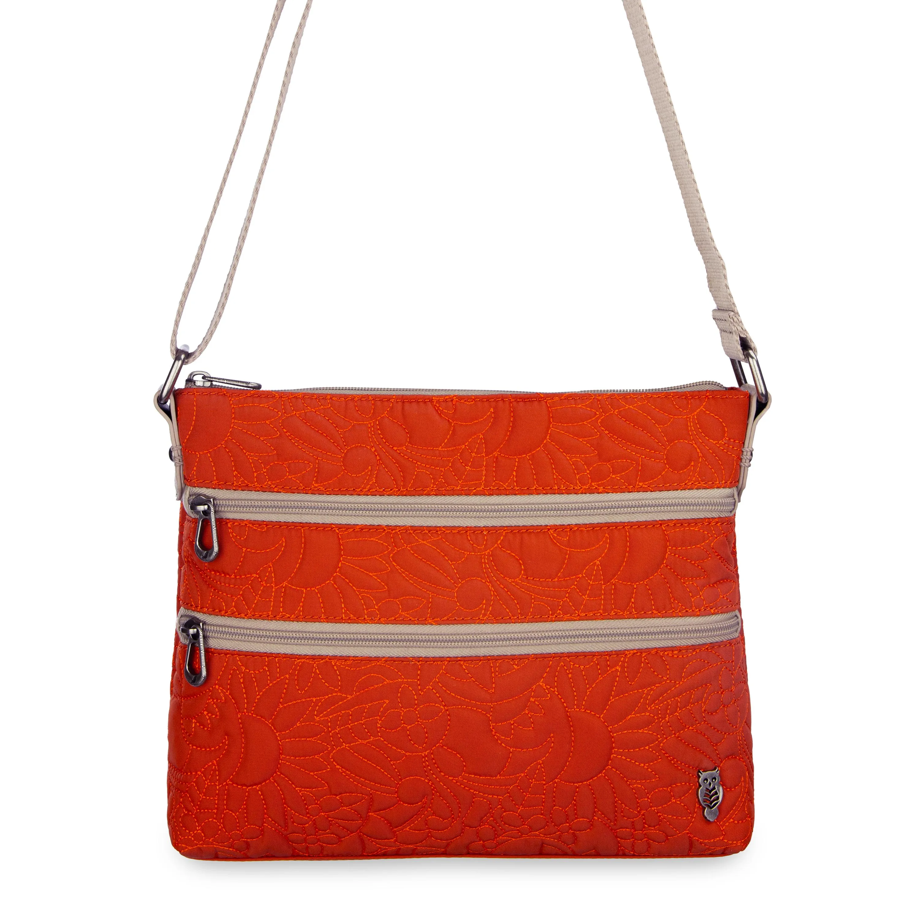 Basic Crossbody - EcoTwill - Cayenne Spirit Desert Quilted