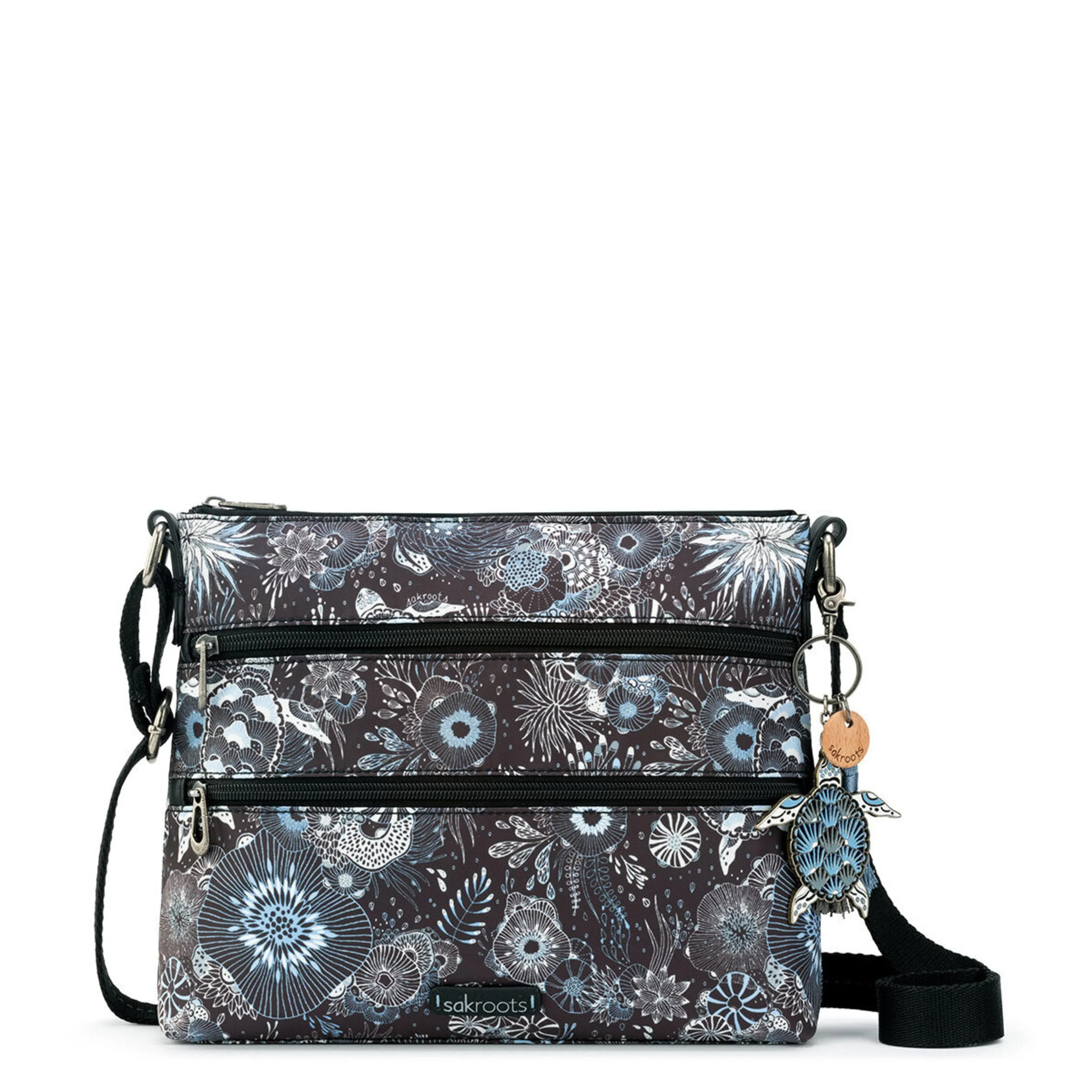Basic Crossbody - EcoTwill - Midnight Seascape