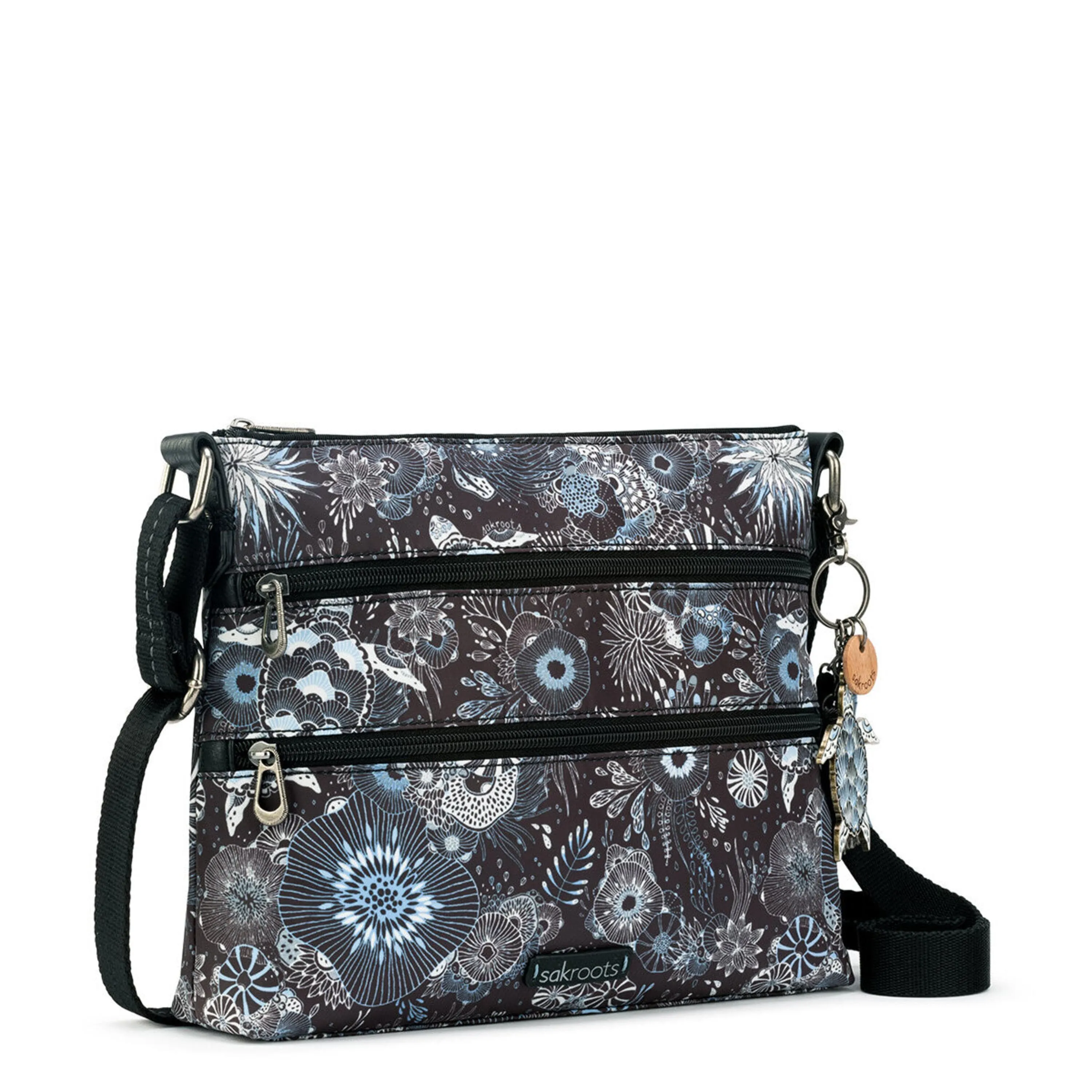 Basic Crossbody - EcoTwill - Midnight Seascape