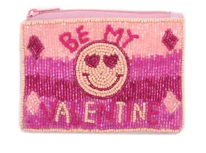 Be My Valentine Coin Bag In Pink