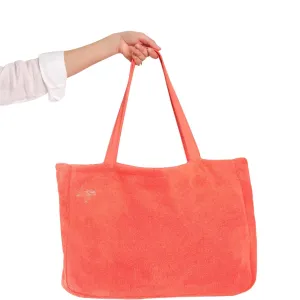 Beach And Pool Tote Bag In Coral