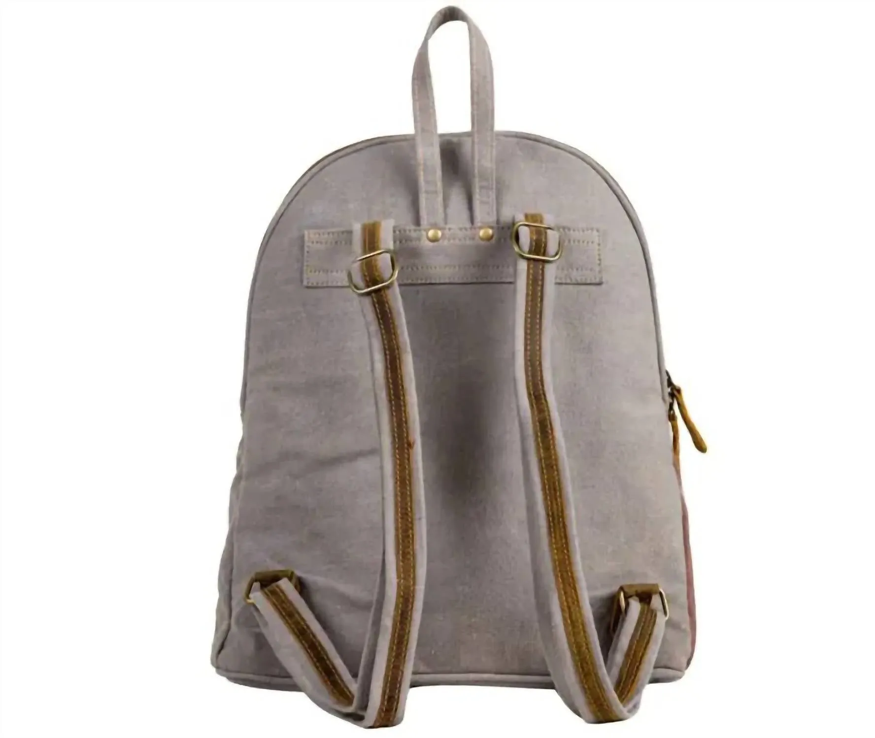 Becky Mixed Print Backpack In Brown