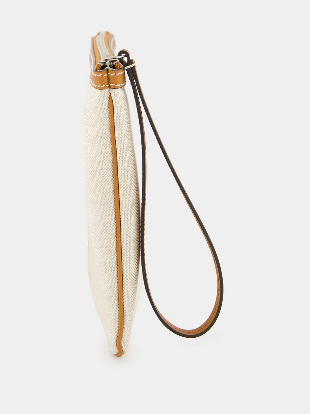 Beige Gucci Print Clutch