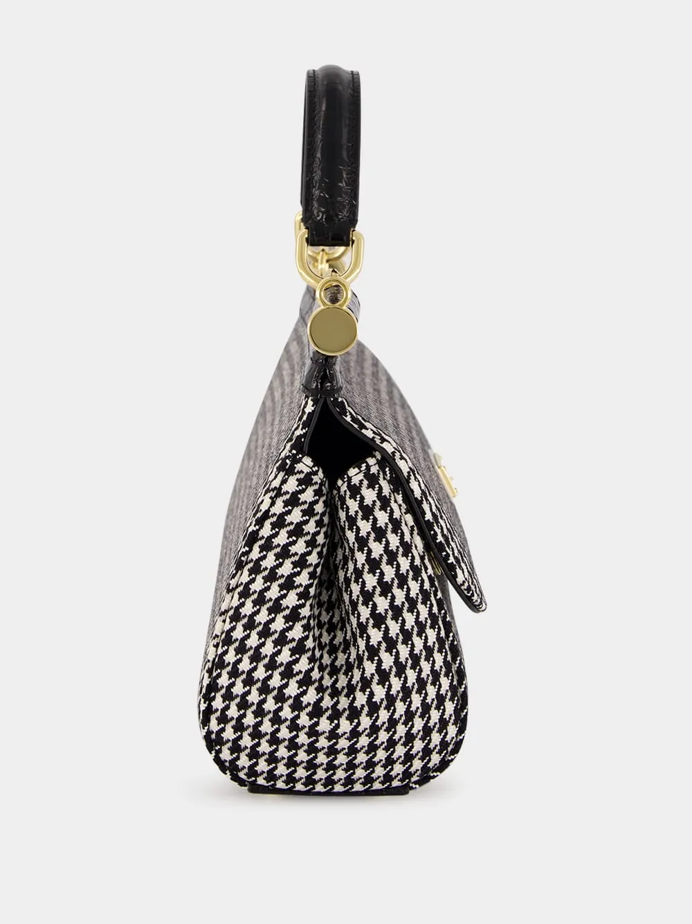 Black & White Medium Sicily Handbag