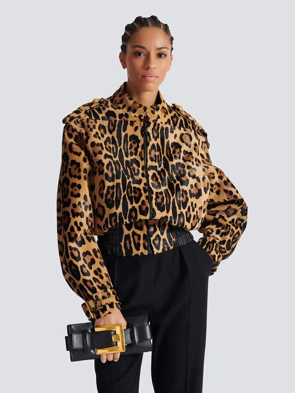 Black Anthem Calfskin Clutch Bag