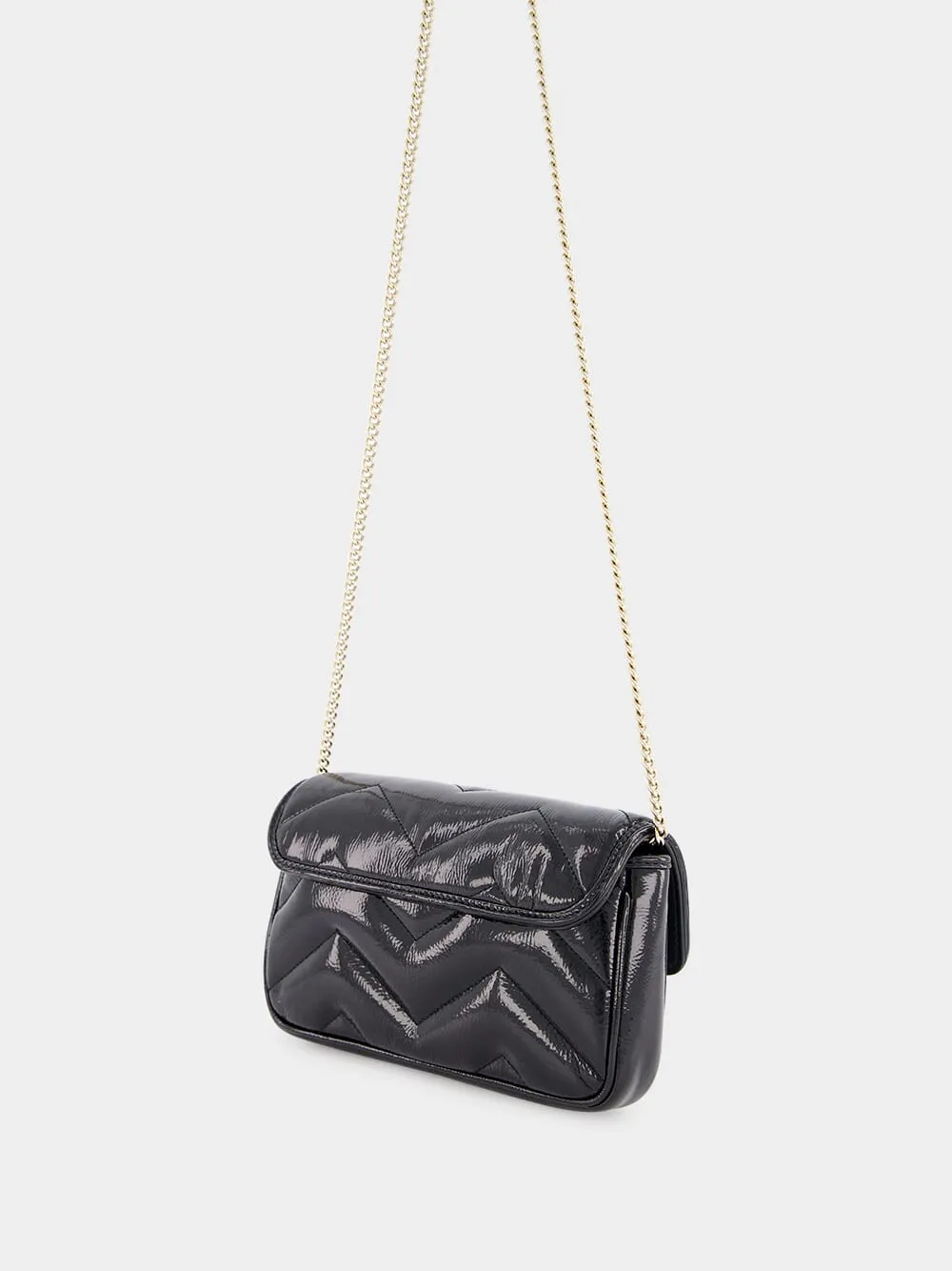 Black GG Marmont Mini Bag