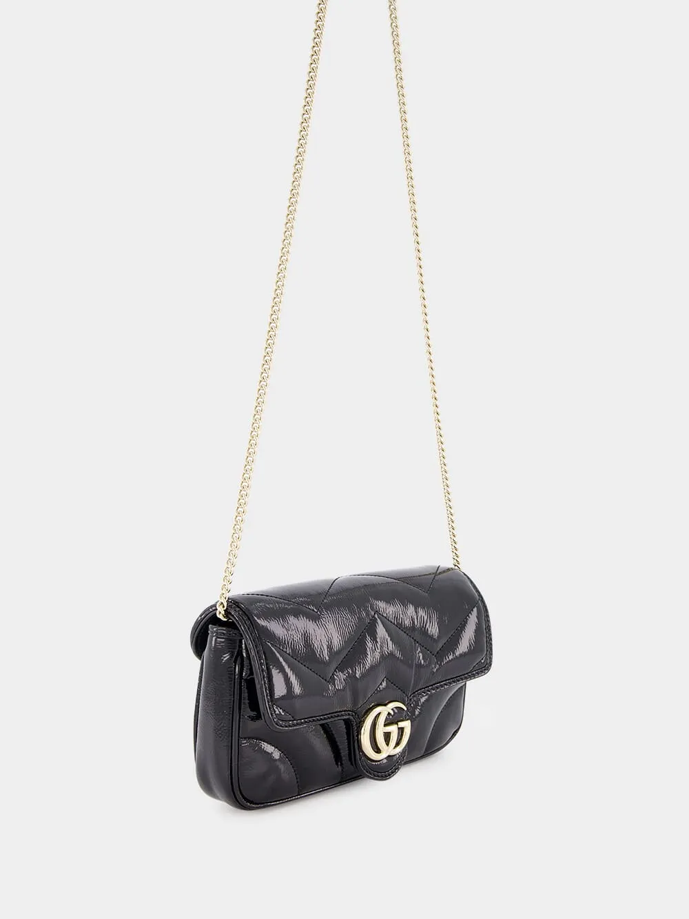 Black GG Marmont Mini Bag
