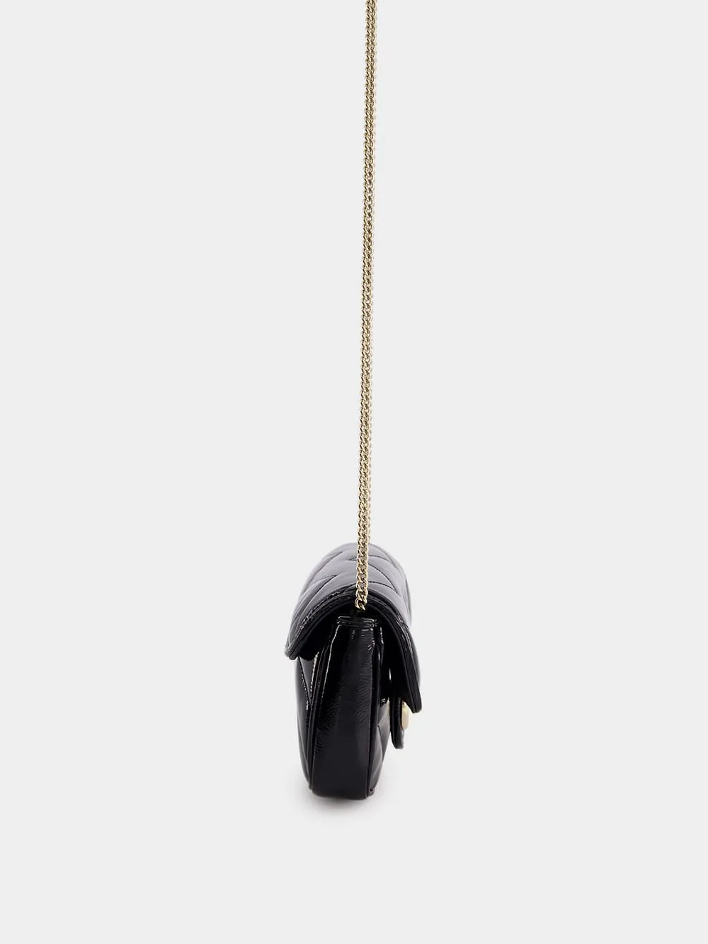 Black GG Marmont Mini Bag