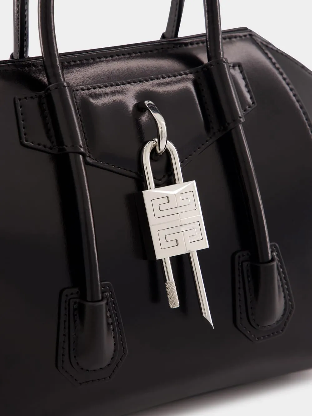 Black Mini Antigona Lock Bag