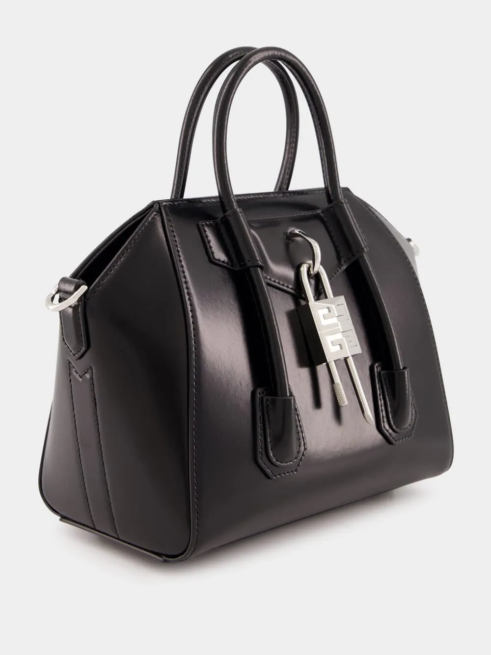 Black Mini Antigona Lock Bag