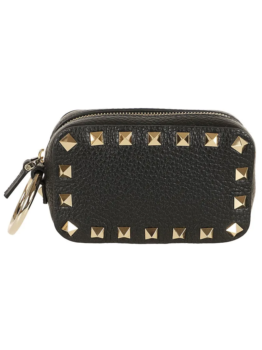 Black Mini Vanity Case Rockstud Bag