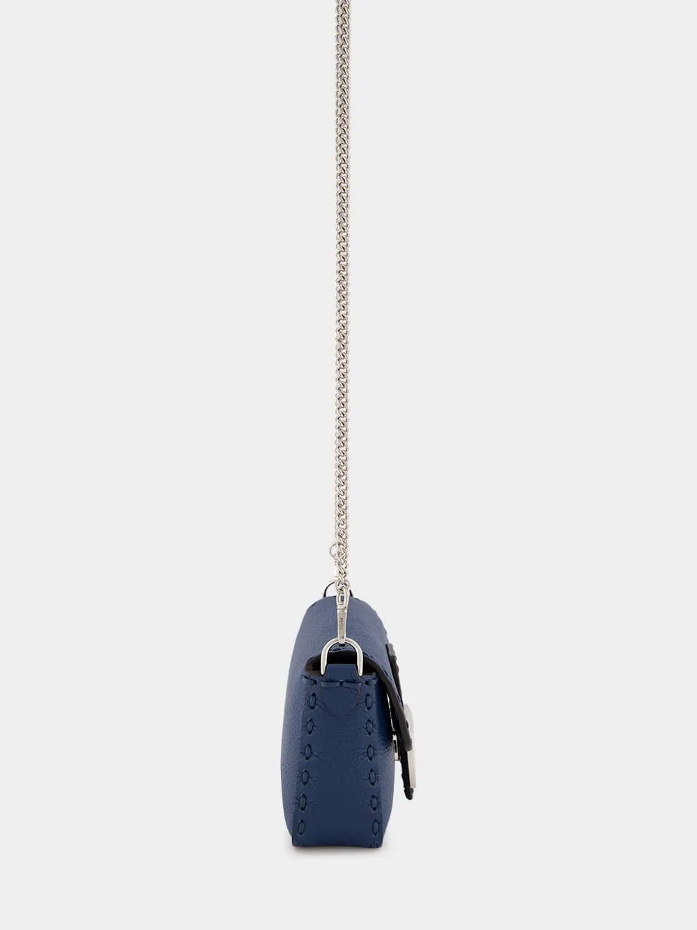 Blue Selleria Mini Baguette Bag