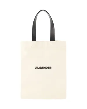 Book Tote Bag - Jil Sander - Cotton - Beige