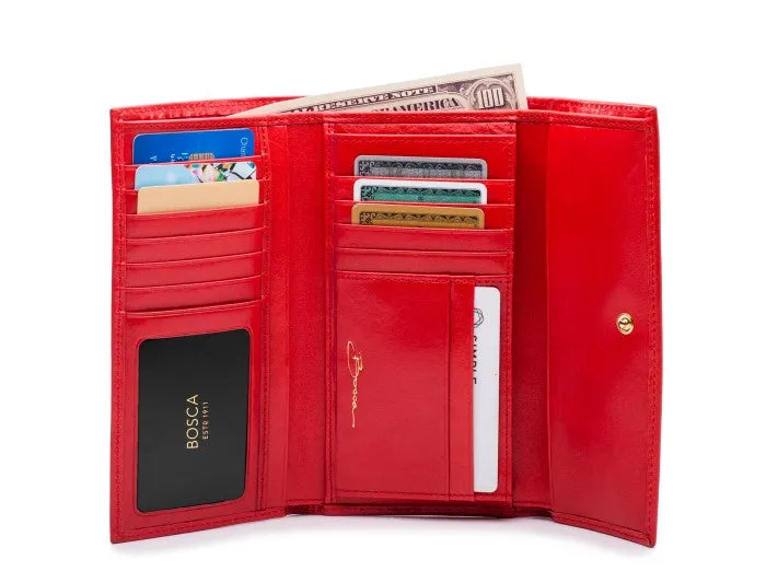 Bosca Naples Checkless Checkbook Clutch